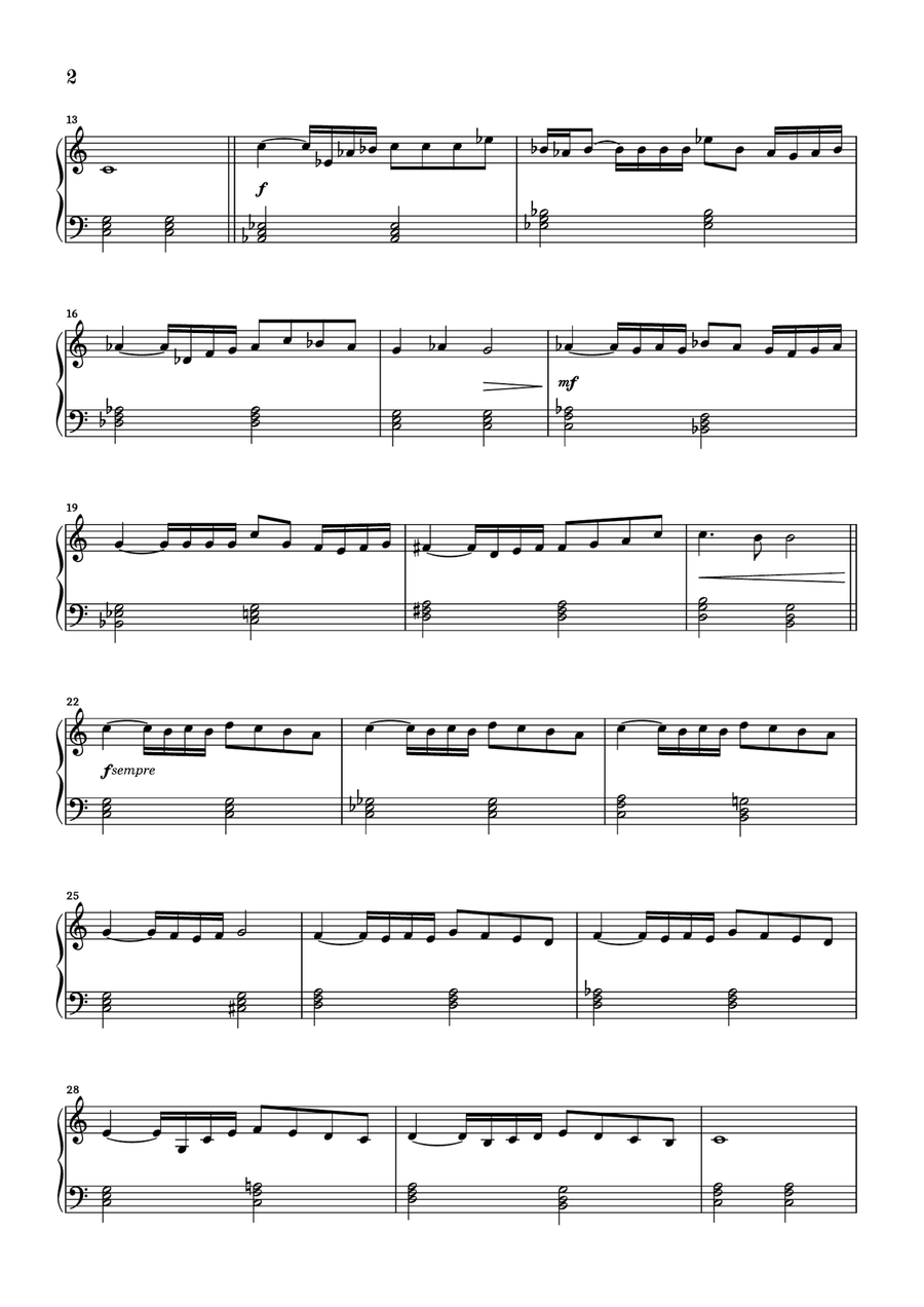 She Easy Piano scores gallery preview page 2