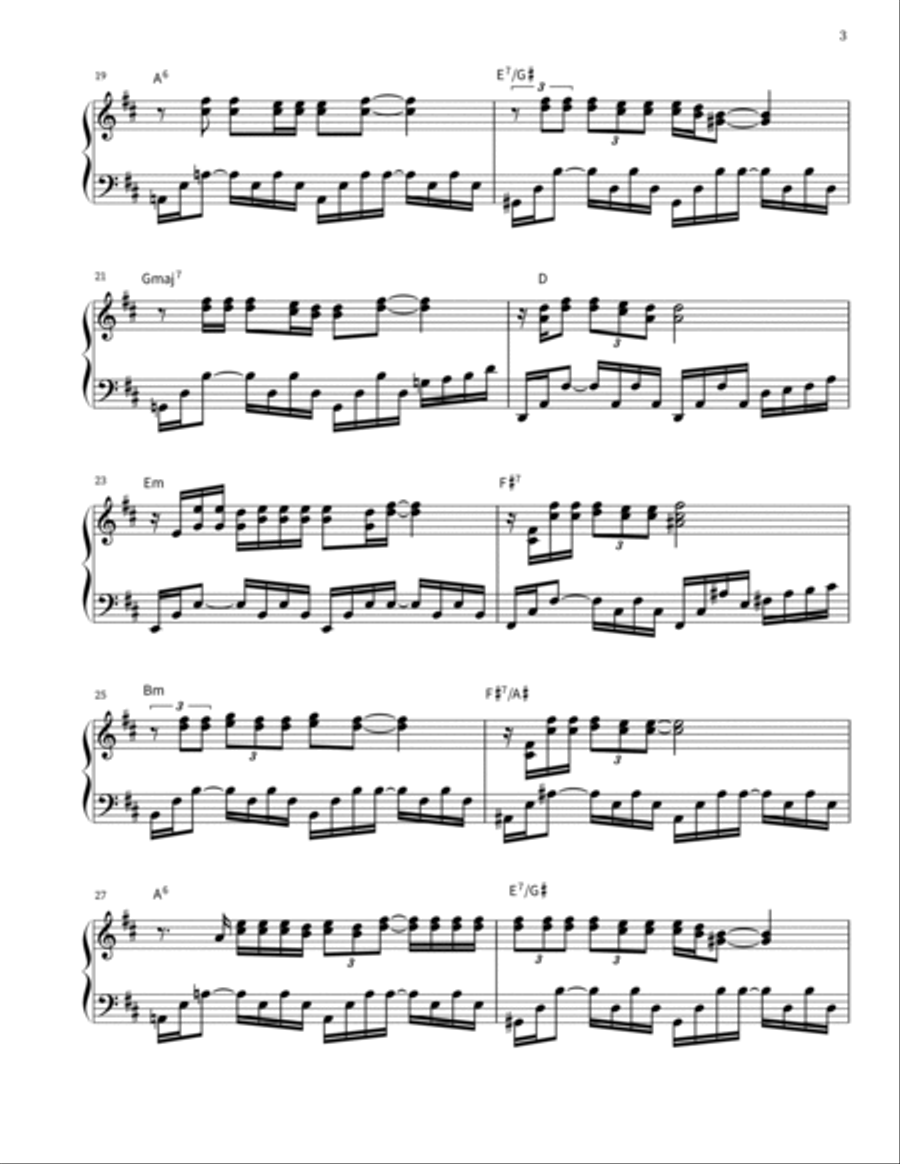 Hotel California Piano scores gallery preview page 3