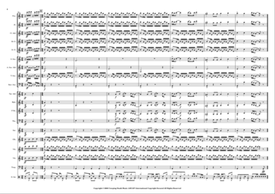 The Unforgiven Iii Marching Band scores gallery preview page 4