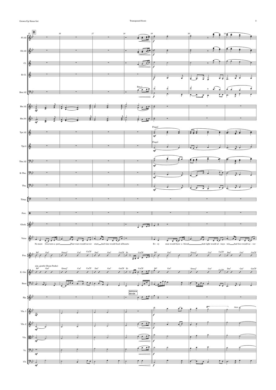 Grown-up Christmas List Full Orchestra scores gallery preview page 3