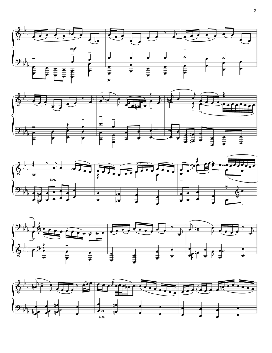 Glory Unto Thee Be Given (Wachet Auf, Ruft Uns Die Stimme) Piano Solo scores gallery preview page 2
