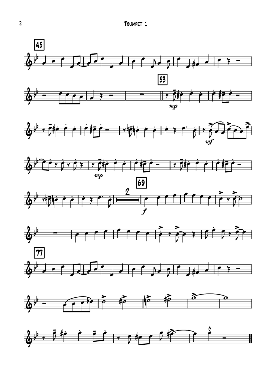 Puttin' On The Ritz Puttin' On The Ritz Brass Quartet scores gallery preview page 6