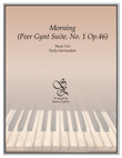 Morning (from the Peer Gynt Suite) (early intermediate 1 piano, 6 hand trio)