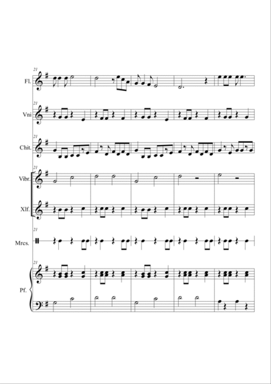 Guantanamera Flute scores gallery preview page 5