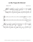 Let My Tongue Be Silenced (SATB) mini preview