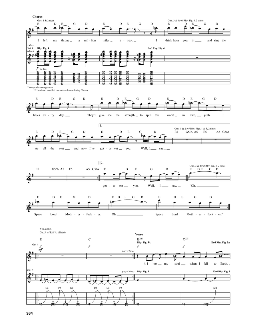 Space Lord Space Lord Acoustic Guitar scores gallery preview page 3