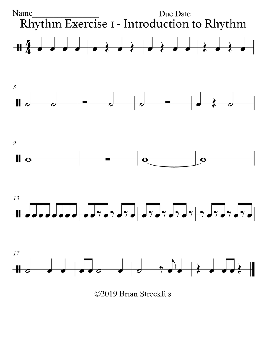 Rhythm Packet (6 Pages) Saxophone scores gallery preview page 2