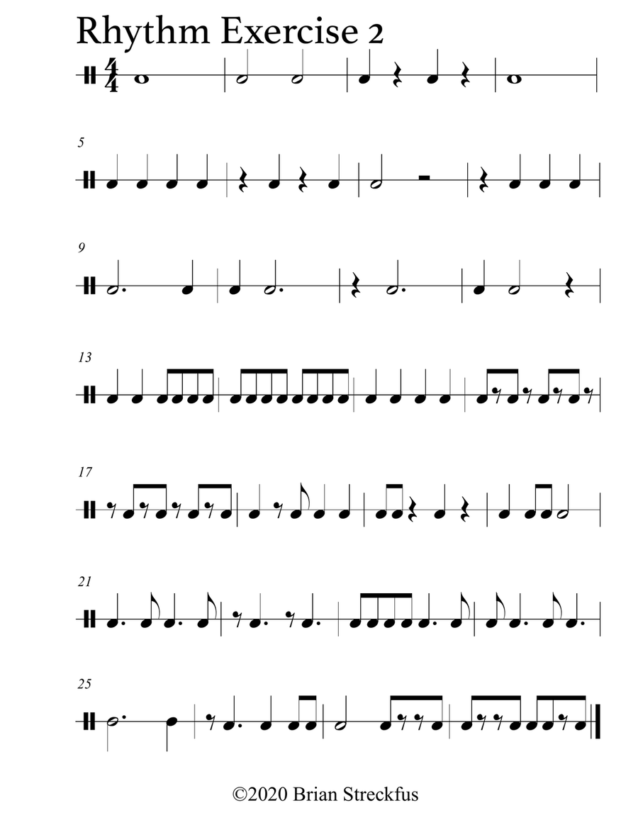 Rhythm Packet (6 Pages) Saxophone scores gallery preview page 3