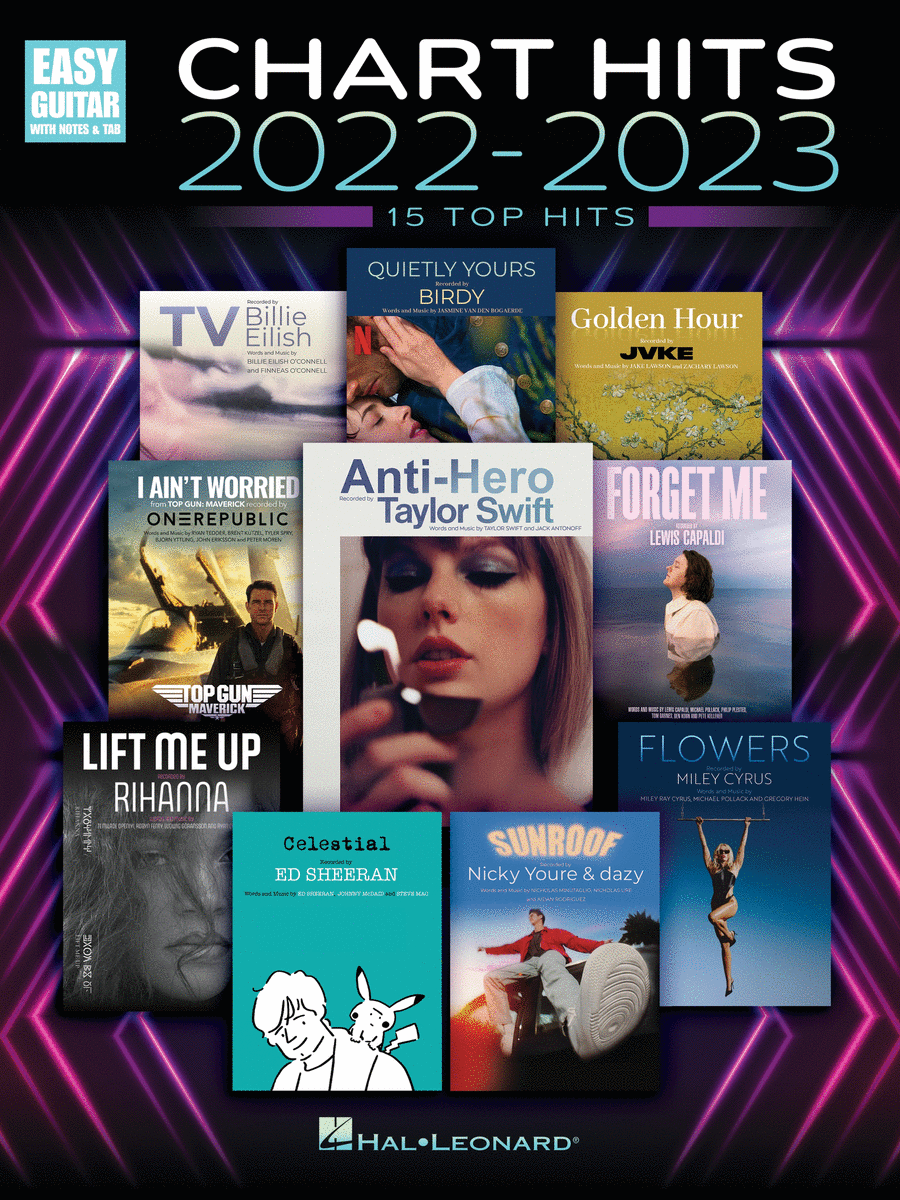 Chart Hits 2022-2023 Electric Guitar scores gallery preview page 1