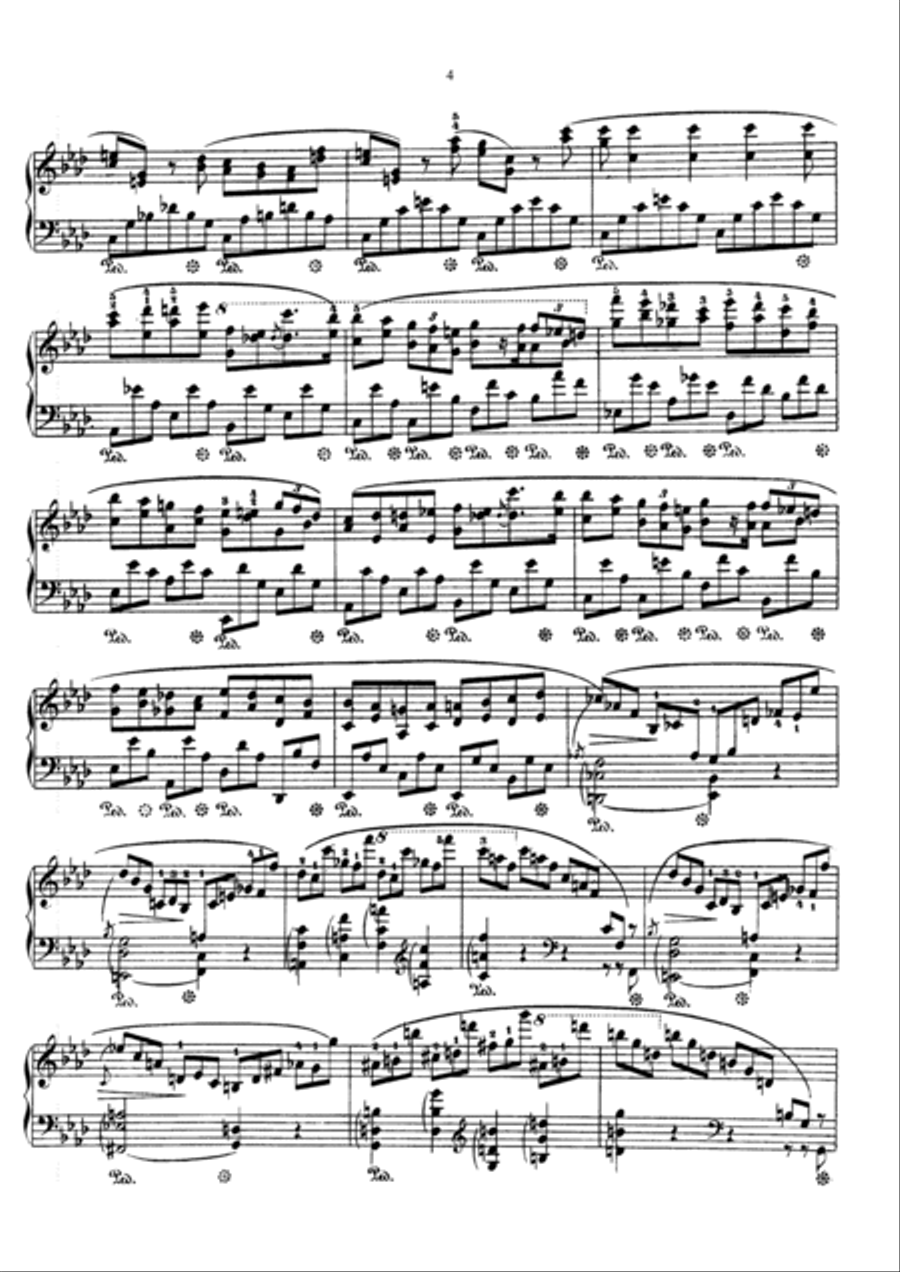 Chopin Fantasy Op. 49 in F Minor Piano Solo scores gallery preview page 4