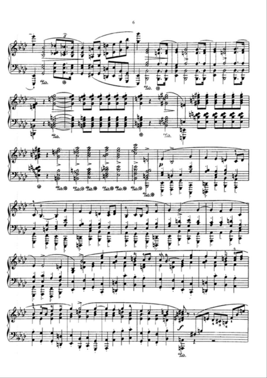 Chopin Fantasy Op. 49 in F Minor Piano Solo scores gallery preview page 6