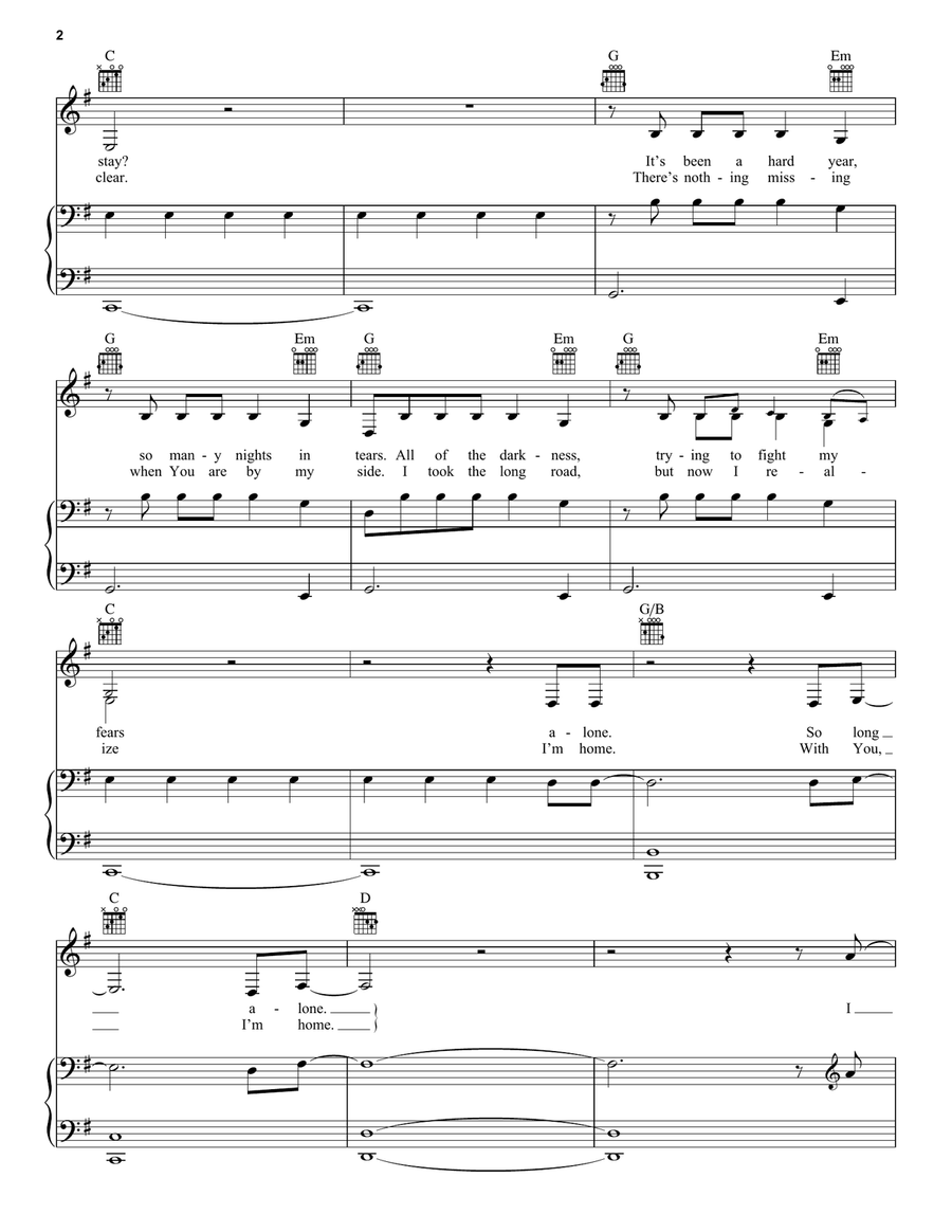 Thank God I Do Thank God I Do Piano, Vocal, Guitar scores gallery preview page 2