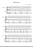 Ode To Joy - Trompete e Piano (Notes)