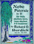 Nobo Pastorale Sextet in D for flute, clarinet, horn, bass clarinet and 2 bassoons, Op. 327