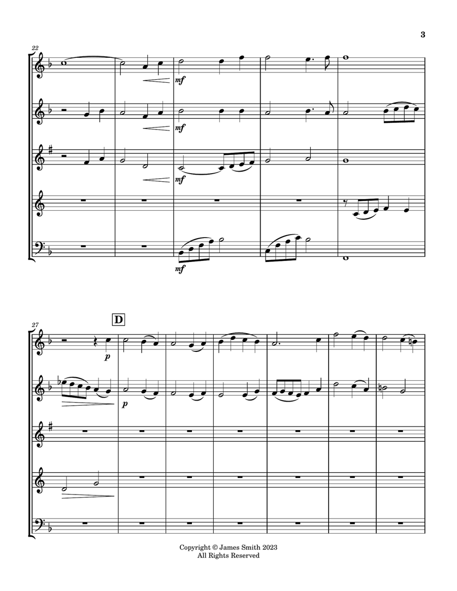 It Is Well With My Soul for Woodwind Quintet It Is Well With My Soul for Woodwind Quintet Woodwind Quintet scores gallery preview page 3