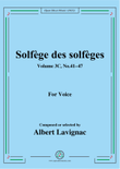 Lavignac-Solfege des solfeges,Volum 3C No.41-48,for Voice