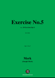 Merk-Exercise No.5,Op.11 No.5,from '20 Exercises,Op.11',for Cello