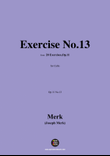 Merk-Exercise No.13,Op.11 No.13,from '20 Exercises,Op.11',for Cello