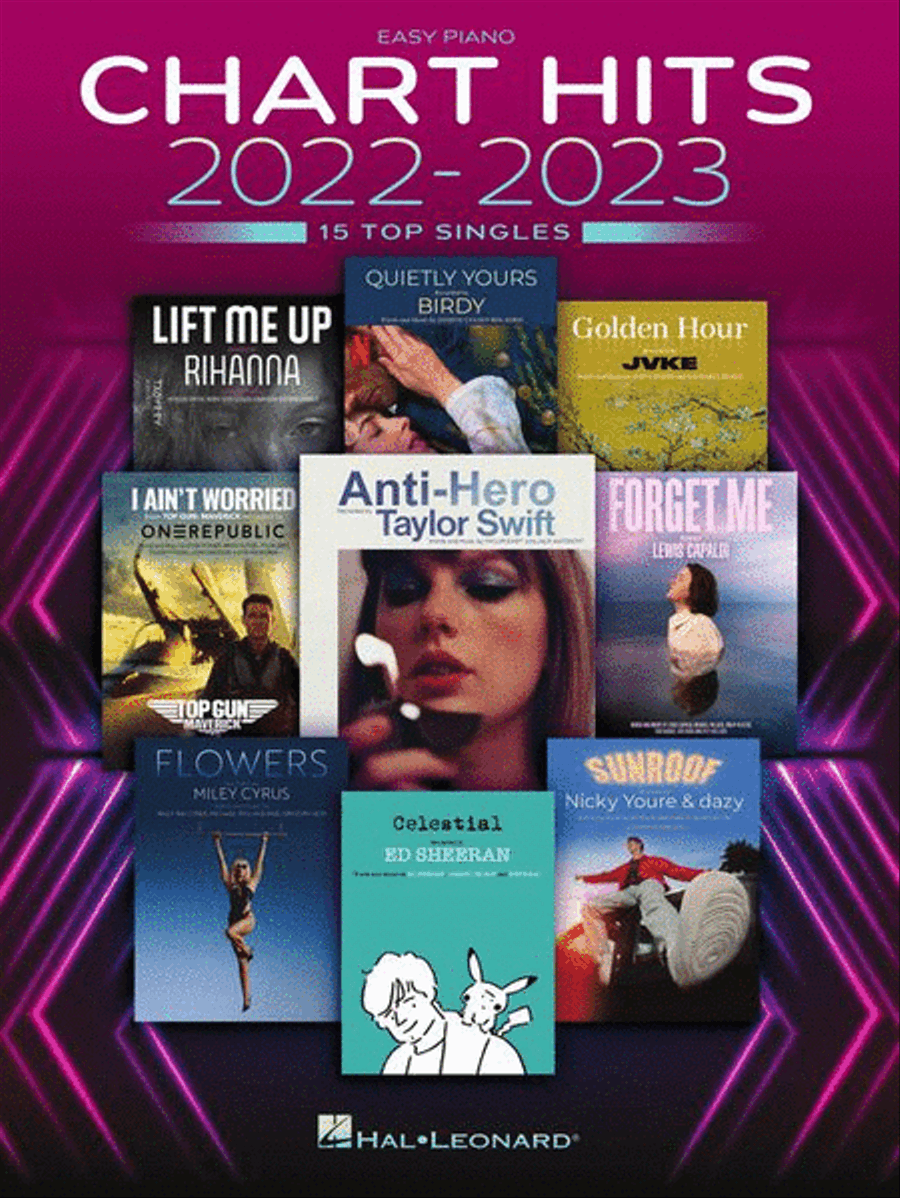 Chart Hits of 2022-2023 Easy Piano scores gallery preview page 2