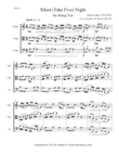 Silent (Take 5) Night for String Trio