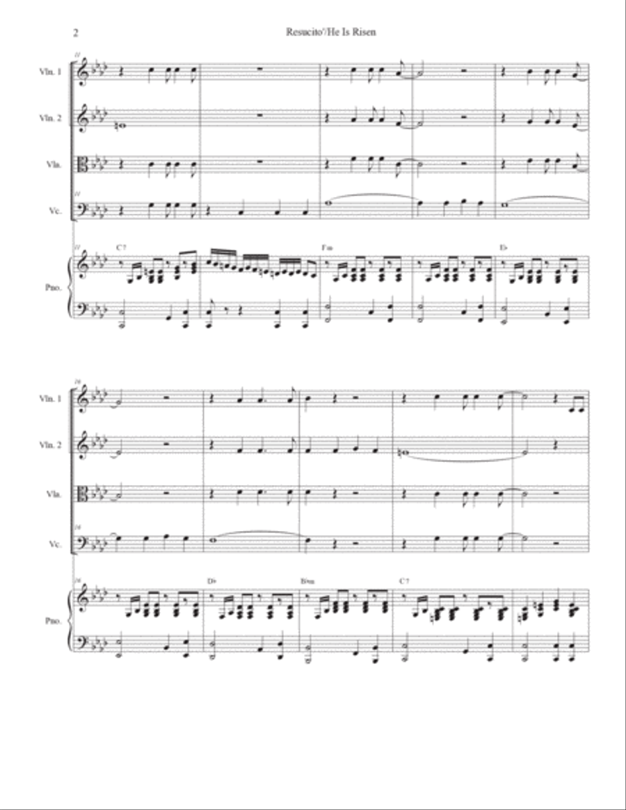 Resucito Cello scores gallery preview page 2