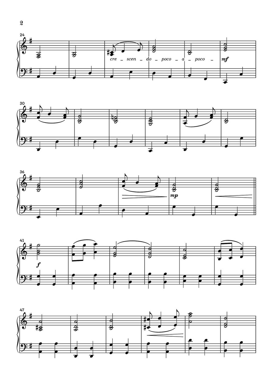 Pomp and Circumstance Piano Solo scores gallery preview page 2