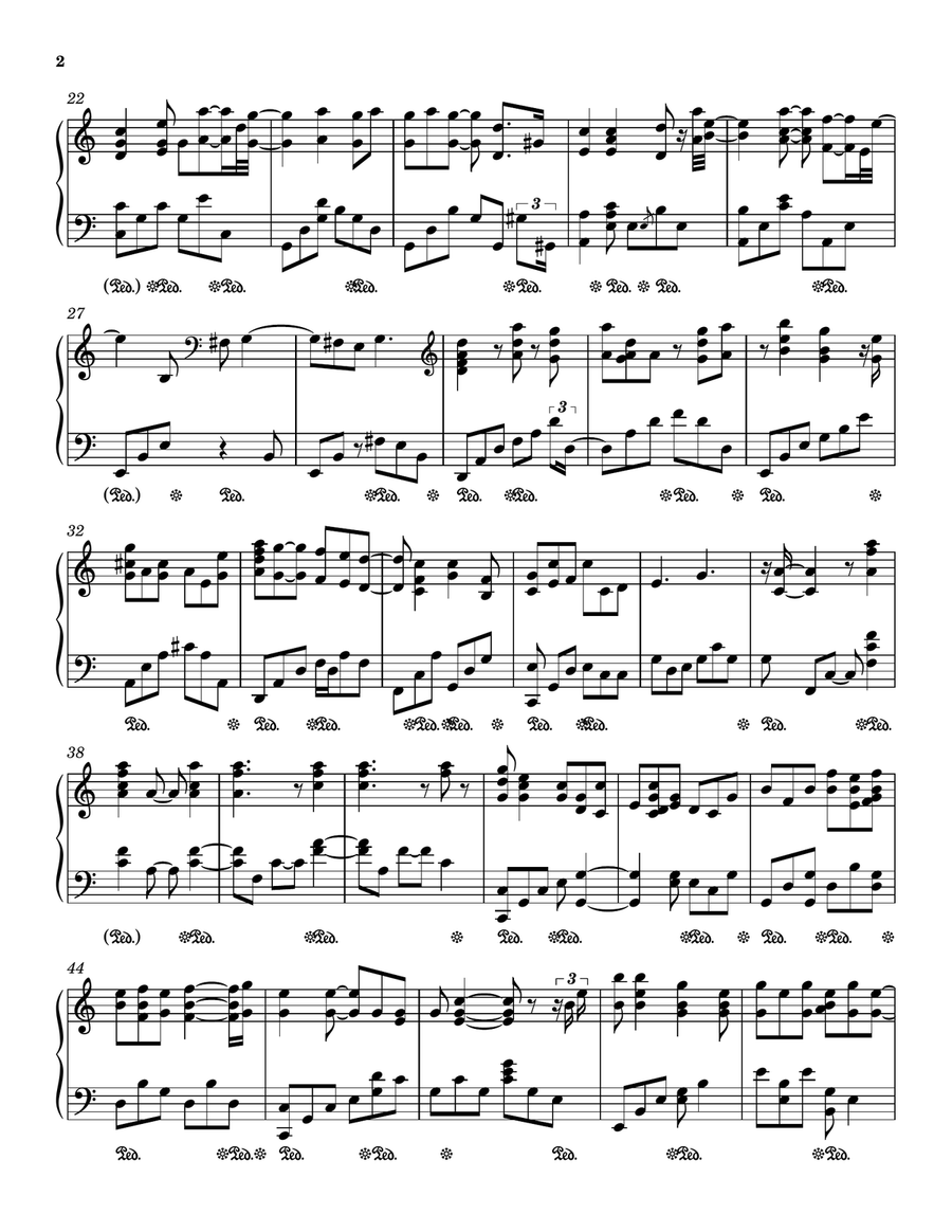 The End Of The World Piano Solo scores gallery preview page 2