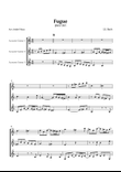 Fugue BWV 997 for guitar trio mini preview