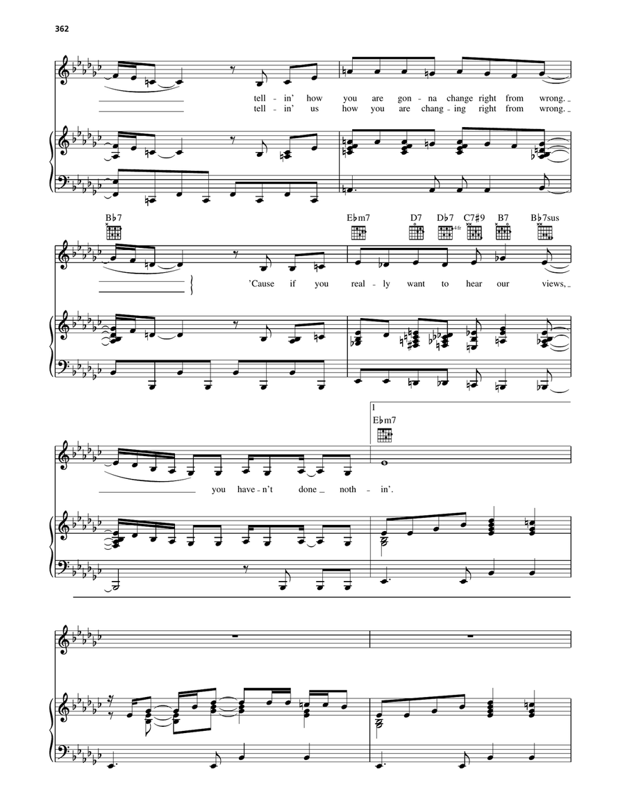 You Haven't Done Nothin' You Haven't Done Nothin' Piano, Vocal, Guitar scores gallery preview page 2
