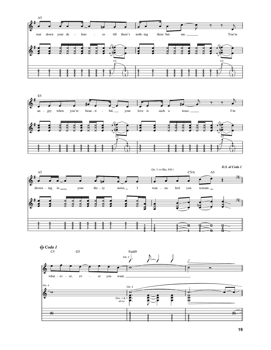Dizzy Dizzy Acoustic Guitar scores gallery preview page 4