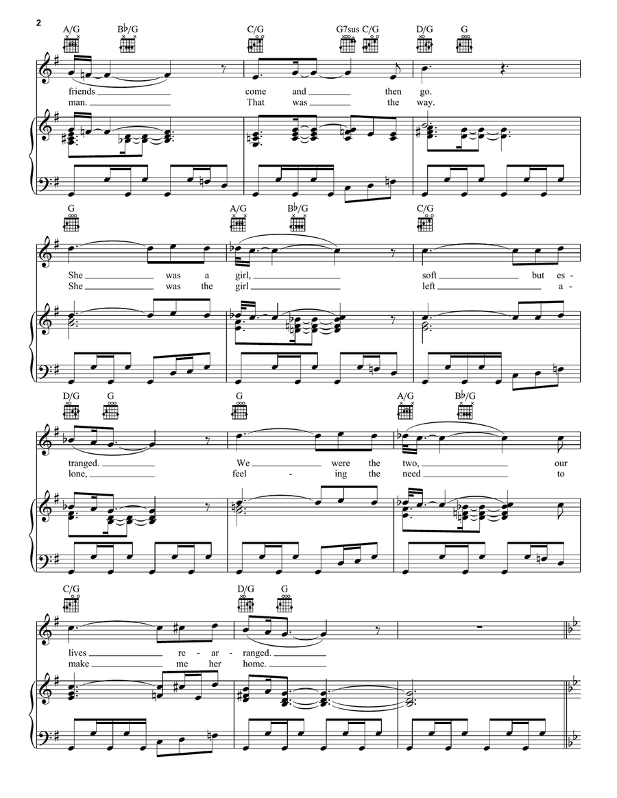 Breaking The Girl Breaking The Girl Piano, Vocal, Guitar scores gallery preview page 2