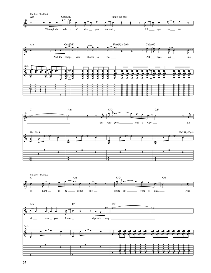All Eyes On Me All Eyes On Me Acoustic Guitar scores gallery preview page 2