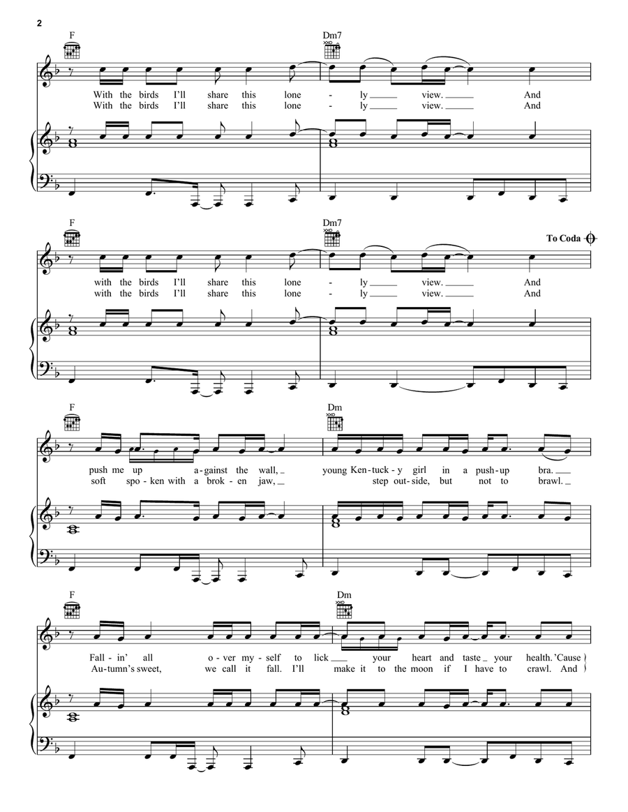 Scar Tissue Scar Tissue Piano, Vocal, Guitar scores gallery preview page 2