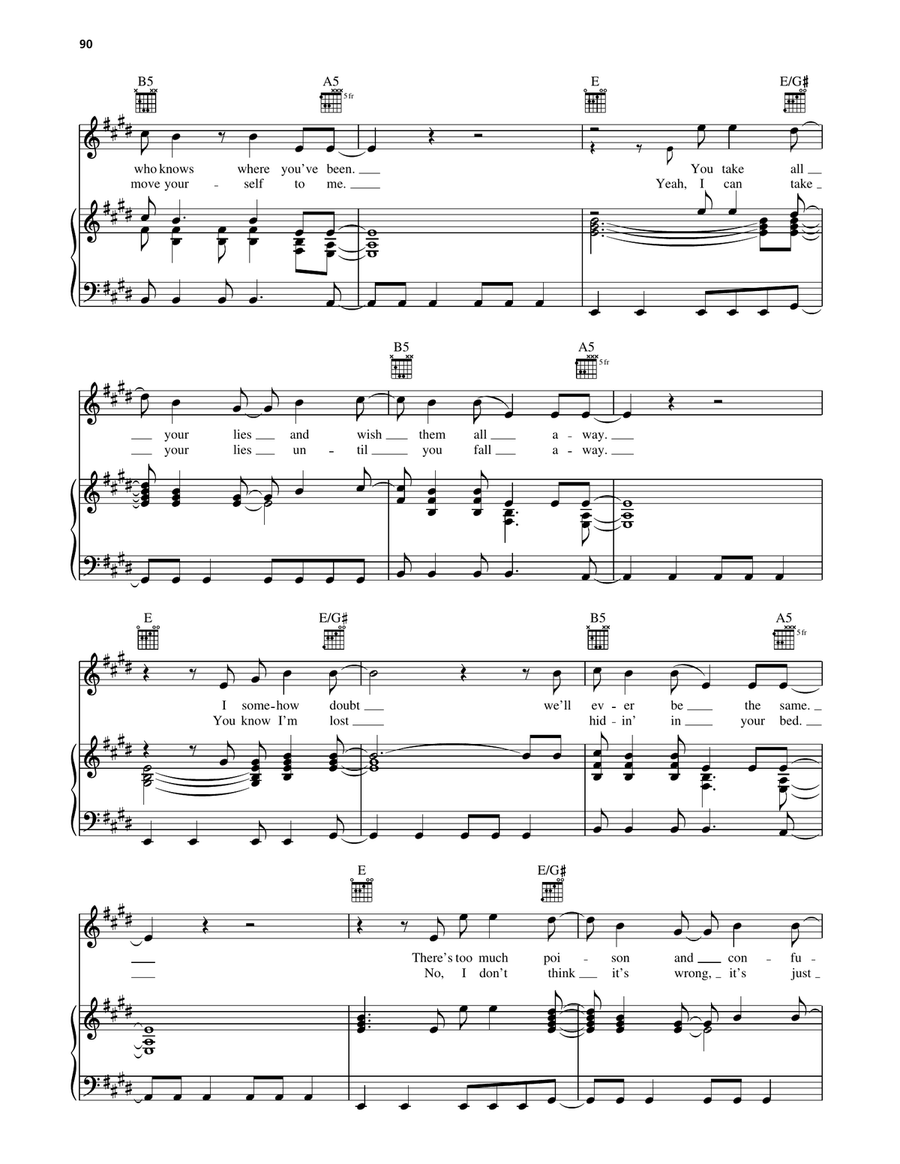 Hate This Place Hate This Place Piano, Vocal, Guitar scores gallery preview page 2