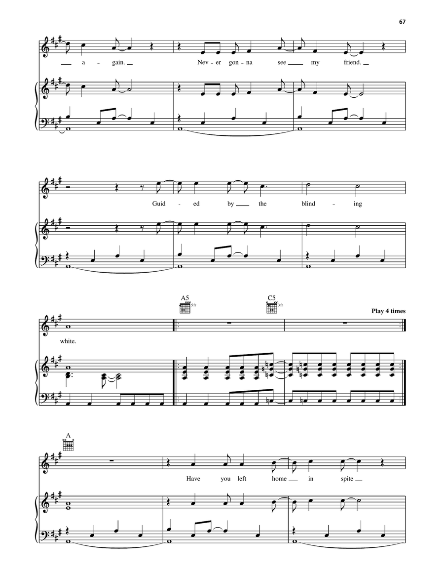 Full Forever Full Forever Piano, Vocal, Guitar scores gallery preview page 2