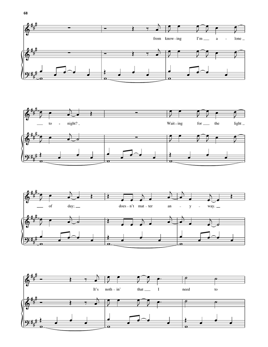 Full Forever Full Forever Piano, Vocal, Guitar scores gallery preview page 3