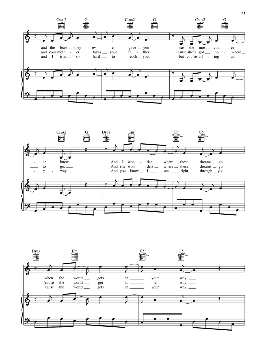 Acoustic #3 Acoustic #3 Piano, Vocal, Guitar scores gallery preview page 2