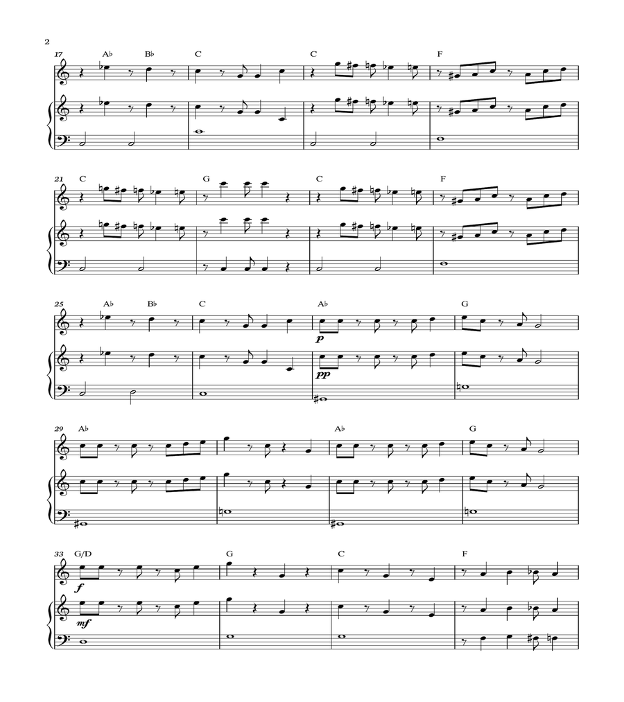 Super Mario Bros Theme Piano scores gallery preview page 2