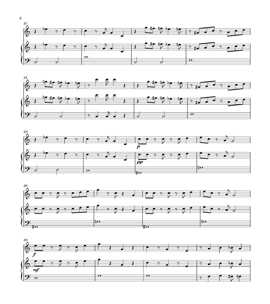 Super Mario Bros Theme Flute Solo scores gallery preview page 2