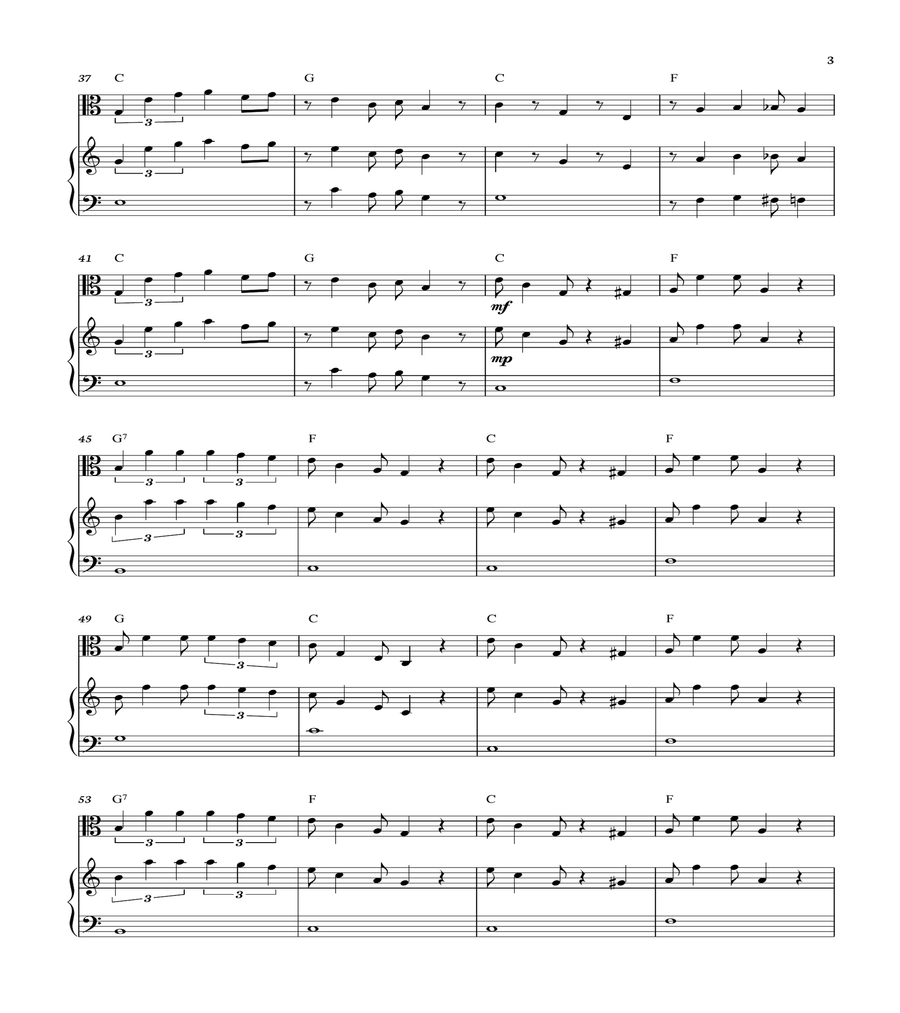 Super Mario Bros Theme Viola scores gallery preview page 3