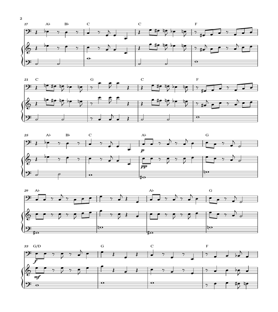 Super Mario Bros Theme Piano scores gallery preview page 2