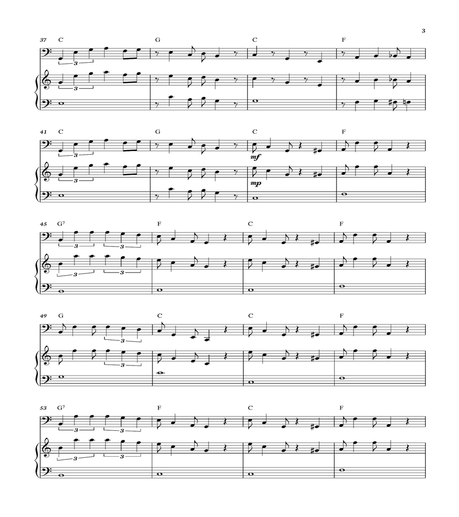 Super Mario Bros Theme Piano scores gallery preview page 3