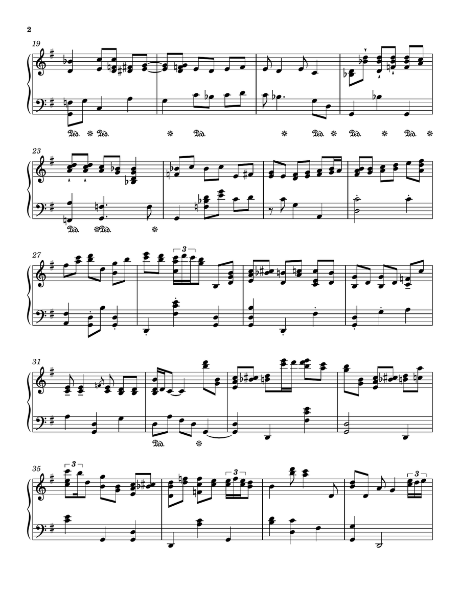 Norwegian Wood (this Bird Has Flown) Piano Solo scores gallery preview page 2