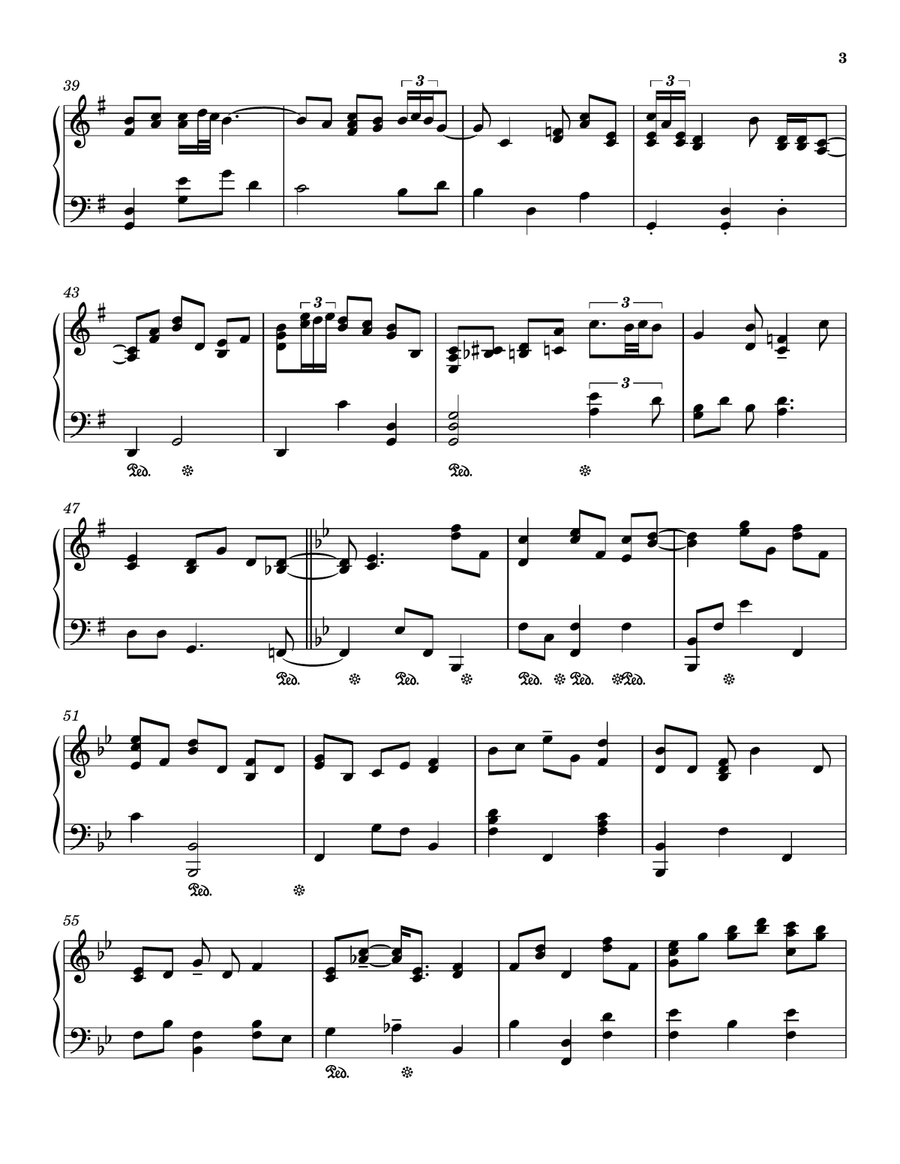 Norwegian Wood (this Bird Has Flown) Piano Solo scores gallery preview page 3