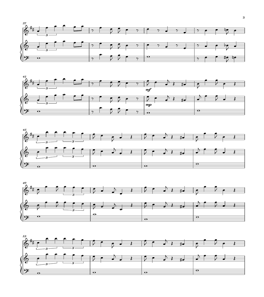 Super Mario Bros Theme B-Flat Clarinet scores gallery preview page 3