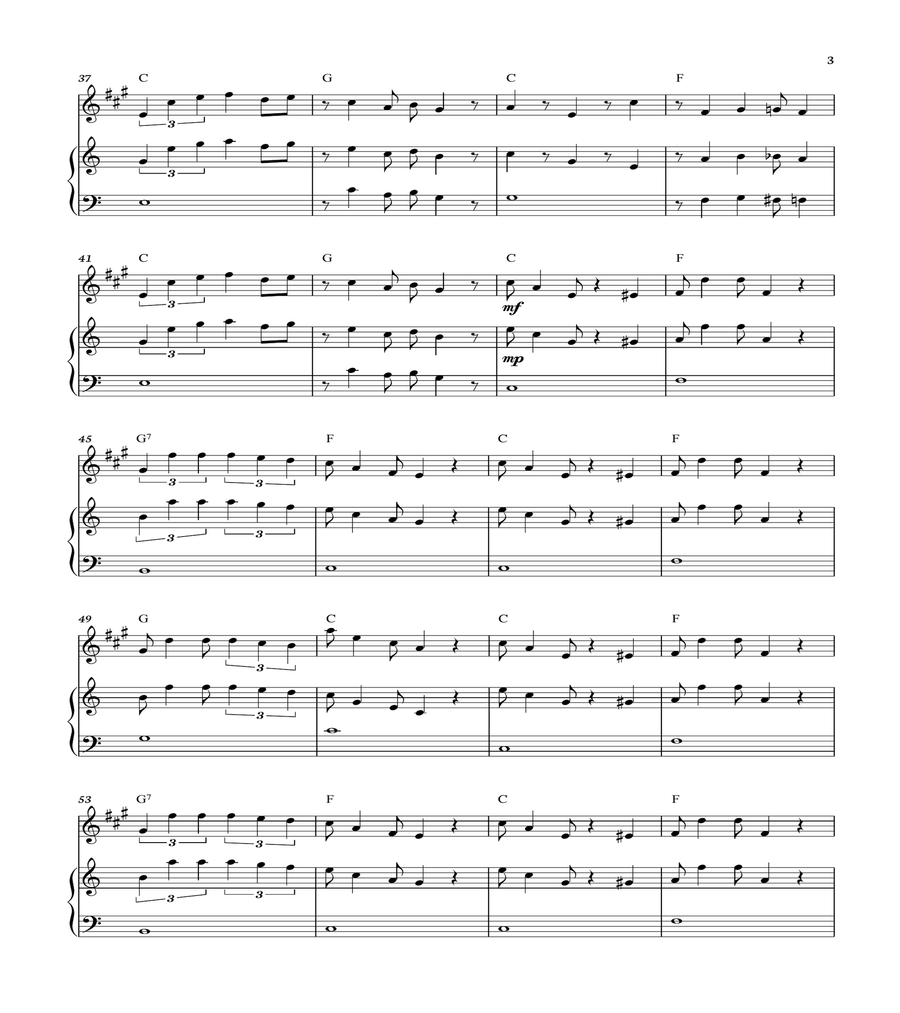 Super Mario Bros Theme Alto Saxophone scores gallery preview page 3