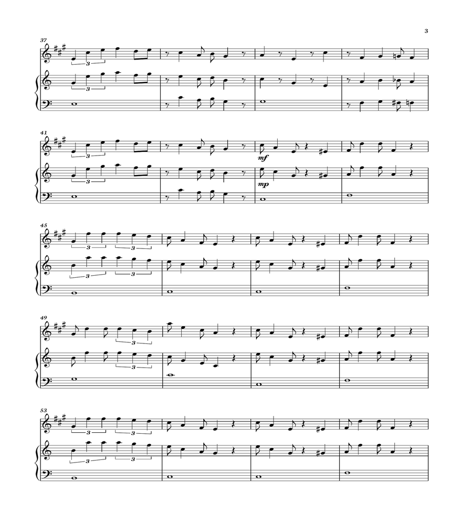 Super Mario Bros Theme Alto Saxophone scores gallery preview page 3