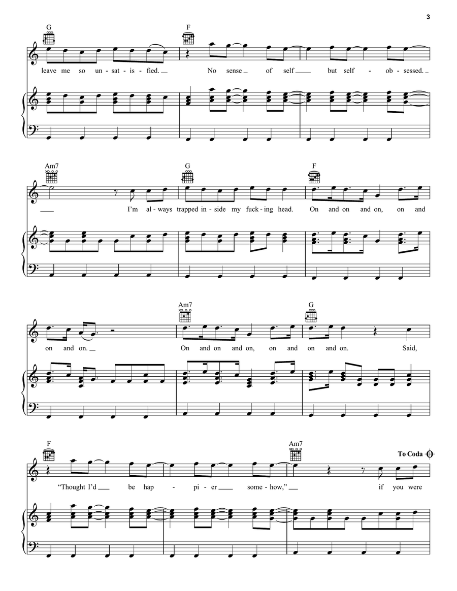 How I'm Feeling Now How I'm Feeling Now Piano, Vocal, Guitar scores gallery preview page 3