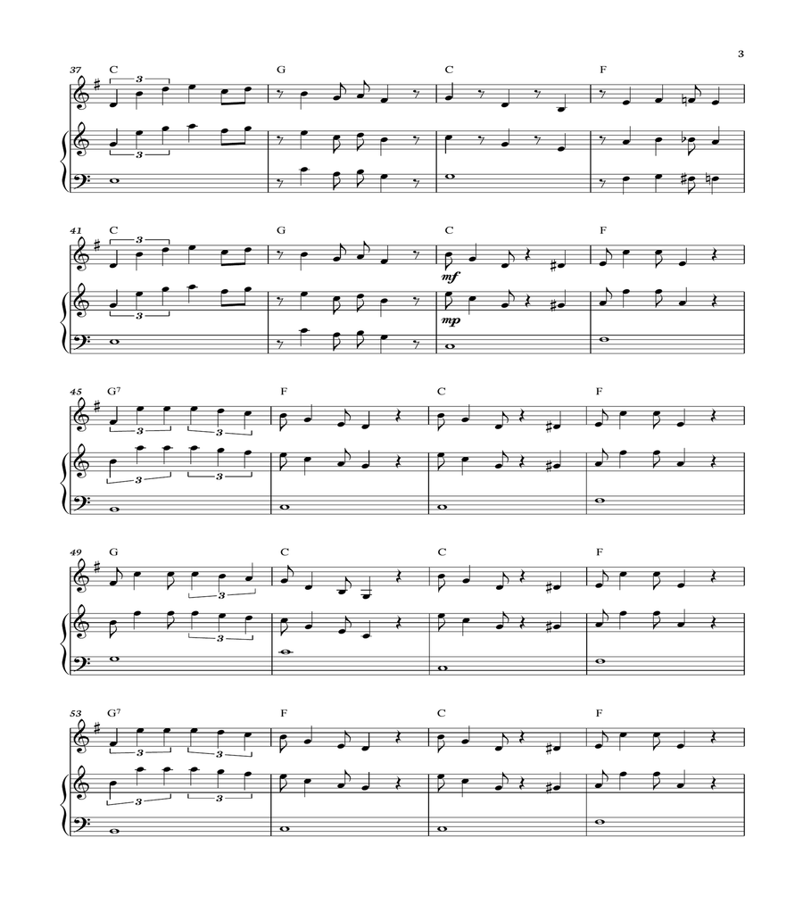 Super Mario Bros Theme Horn scores gallery preview page 3