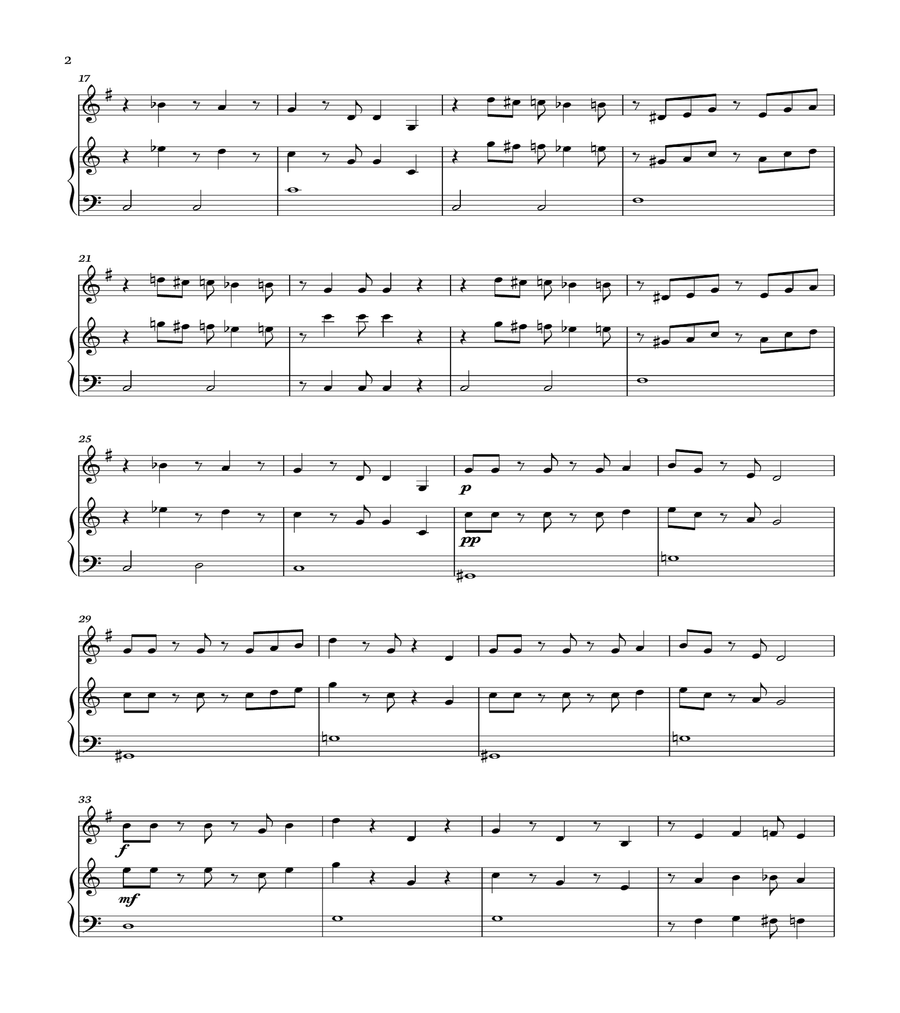 Super Mario Bros Theme Horn scores gallery preview page 2